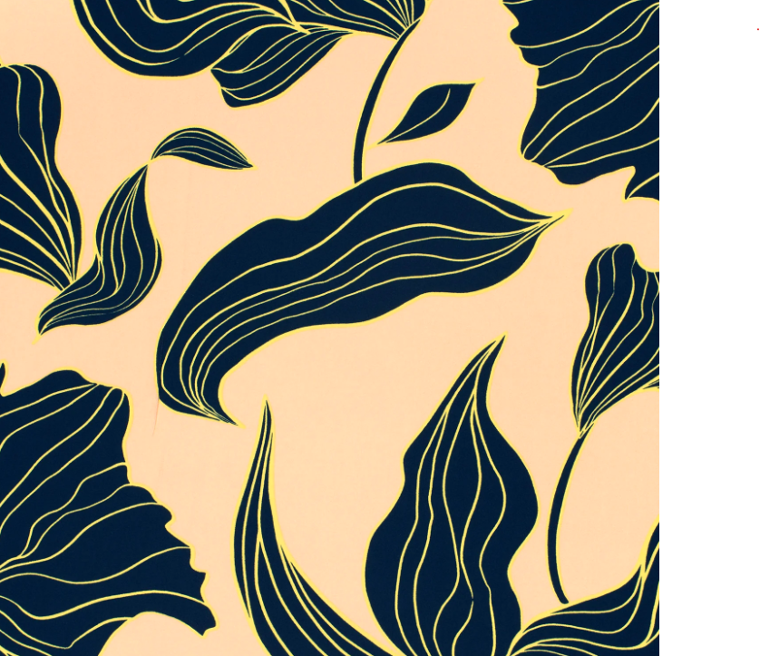 Viscose satijn zalmkleurig met bloemen   -  My Image